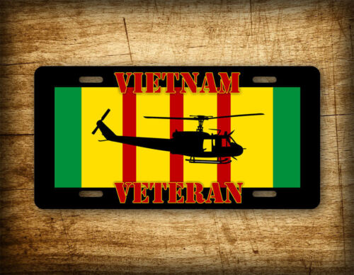 Plaque d'immatriculation ruban de service Vietnam Vet HUEY UH-1  - Photo 1 sur 4