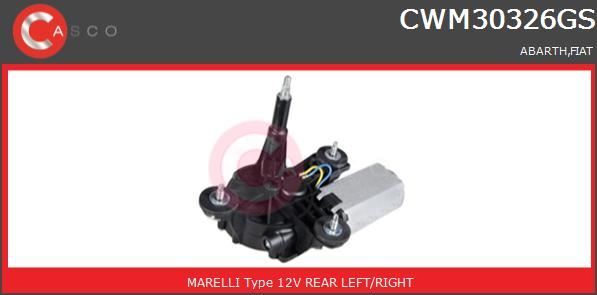 Moteur essuie-glace arrière Fiat 500 1.2 mecanisme balayage 12V