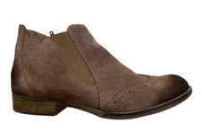 Remonte Damen Stiefel Boots 40 Braun Leder Stiefelette Halbhoch Budapester Flach