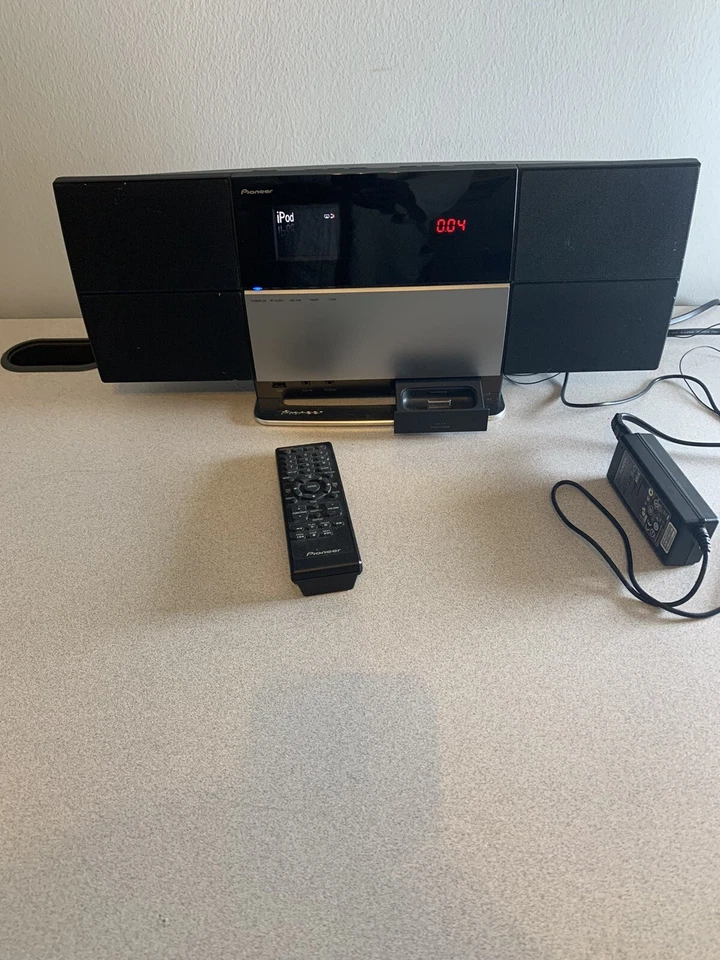 PIONEER X-SMC3-K/-S SLIM AV MICRO SYSTEM w/AC ADAPTER & REMOTE CONTROL wifi - Image 2 of 4
