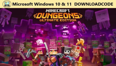 NEU Spiel Minecraft Dungeons Ultimate Edition für PC Computer Windows 10 11 Code