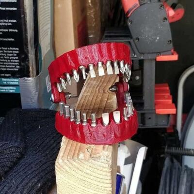 Denture Drill Bits Holder Model Layout for 1/4'' Hex Bits and Drive Bits Adapter