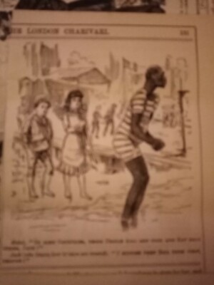 Bbn10 Ephemera 1880 punch cartoon in some countries those people eat each other 