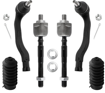#ad 6pc Front Tie Rod Ends Boots Kit For 97 01 Honda CR V 1997 1998 1999 2000 2001 $29.69