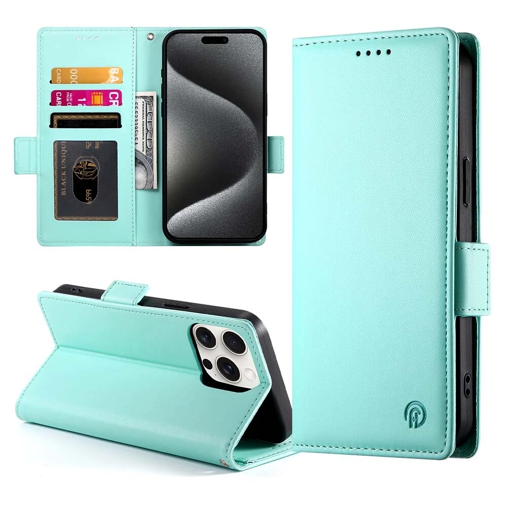 Luxury Magnetic Leather Flip Wallet Case for iPhone 11 12 13 14 15 Pro