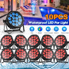 10PC 210W RGBW LED Par Light DMX Stage DJ Disco Beam Party Wash Light Uplighting