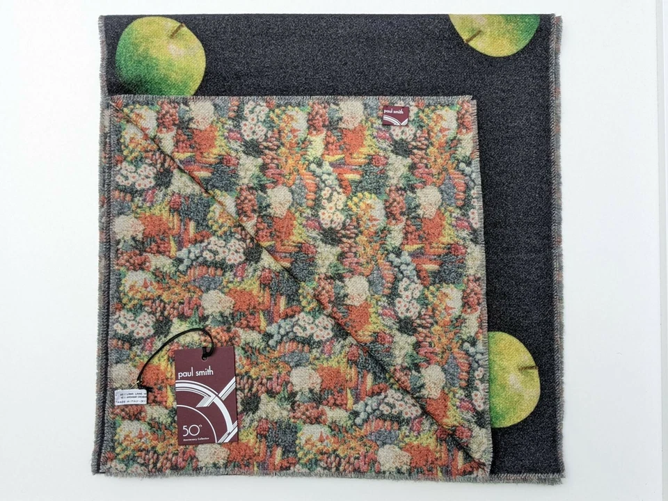Bufanda Paul Smith - Nueva con etiquetas mezcla de cachemir 50 aniversario manzana y caléndula precio de venta sugerido por el fabricante Foto 3 de 4