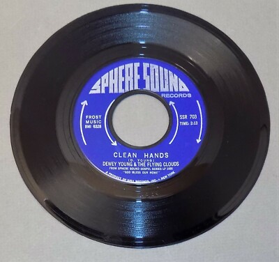Dewey Young & Flying Wolken Sauber Hände 1965 Schwarz Gospel Soul 45 Sphere Ton