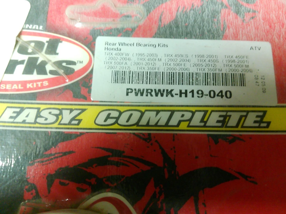 PIVOT WORKS PWRWK-H19-040 RR WHEEL BEARING KIT HONDA - Image 2 of 2