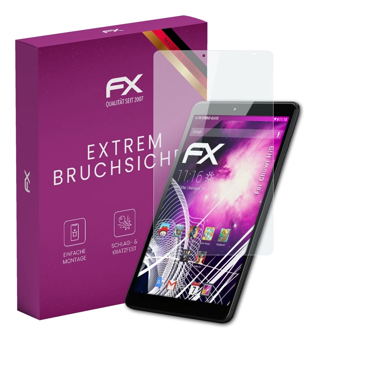 AtFoliX glass film for Chuwi Hi9 screen film 9H protective armor screen protector