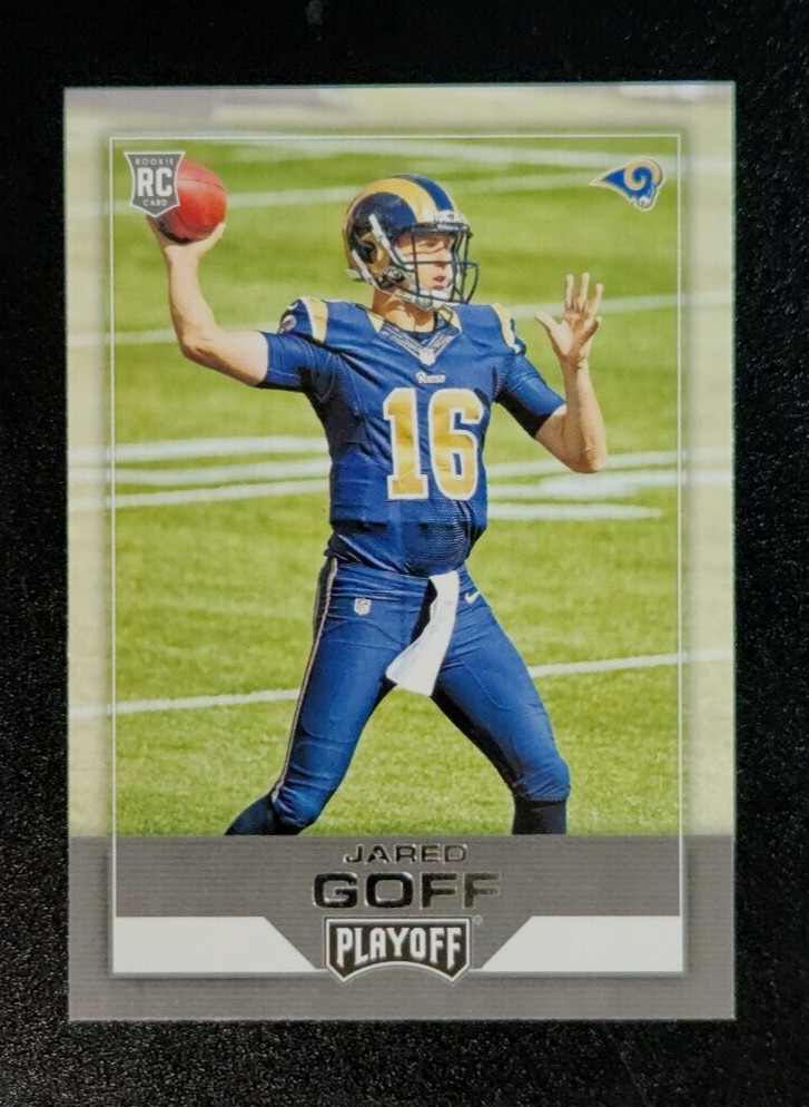 2016 Panini Playoff Jared Goff Rookie RC #201 Los Angeles Rams Detroit Lions