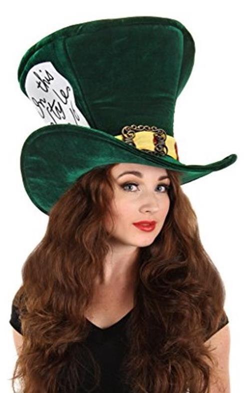 Green Mad Hatter Hat - Alice in Wonderland - Costume Accessory