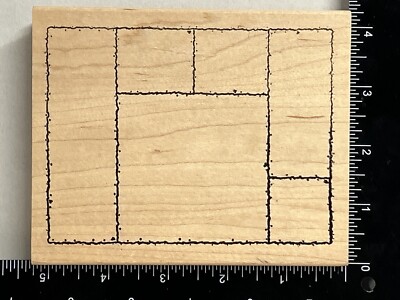 Rubber Stamp Empty Shadow Box Frame 6 Border Frames