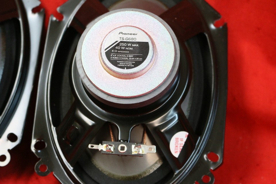 Pioneer TSG680 GSeries 6"x8" 2way car Speakers, Light Use, U3 eBay