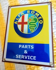 Alfa Romeo Parts and Service sign