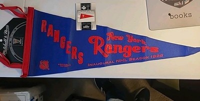 NHL New York Rangers Vintage Mitchell & Ness 1971 The Gag Line W/Card Pennant