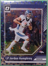 2024 Panini Donruss Optic Lil'Jordan Humphrey #60 Stars Prizm Broncos