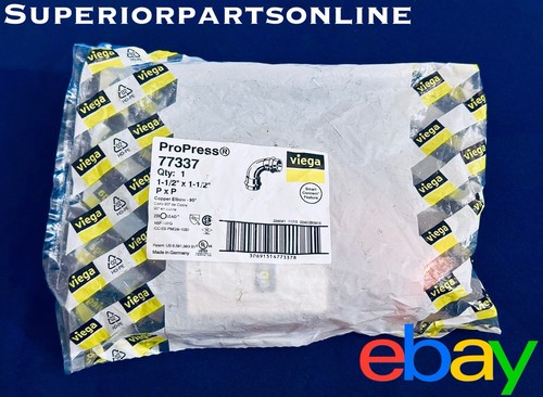 *NEW* Viega 77337 ProPress Copper 90 Elbow 1-1/2" x 1-1/2"