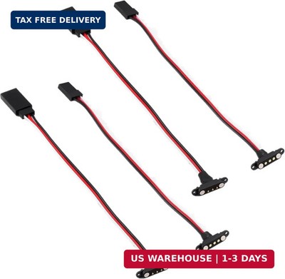 2 Sets Universal Magnetic Extension Cable JR ZH1.5 Wire Connector for RC Mode...
