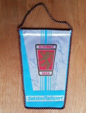 Wimpel SG Wismut Gera Autogramme Olaf Ludwig Jens Heppner Thomas Barth signiert