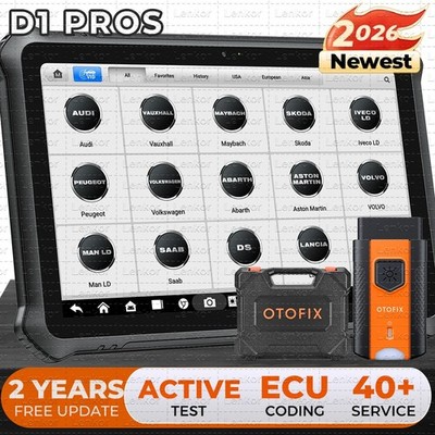 2026 OTOFIX D1 PROS OBD2 Bidirectional Scanner Full System Diagnostic Key Coding