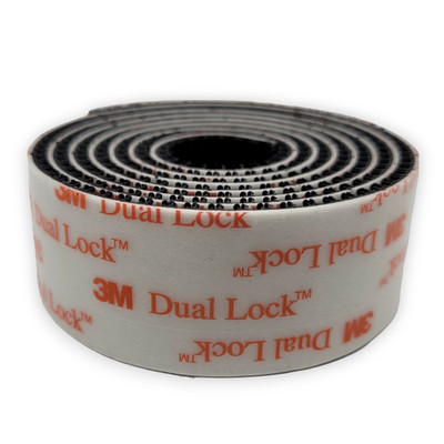 3M Dual Lock SJ3550 Klettband Pilzkopfband Schwarz stark klebend VHB 25,4mm x 1m