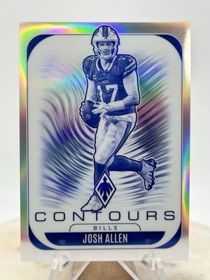 2025 Phoenix Josh Allen CONTOURS SILVER HOLO SP #4 Buffalo Bills