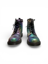 Dr. Martens 1460Y Iridescent Rainbow Boots UK4 EU37 US M5 L6 Lace Zip
