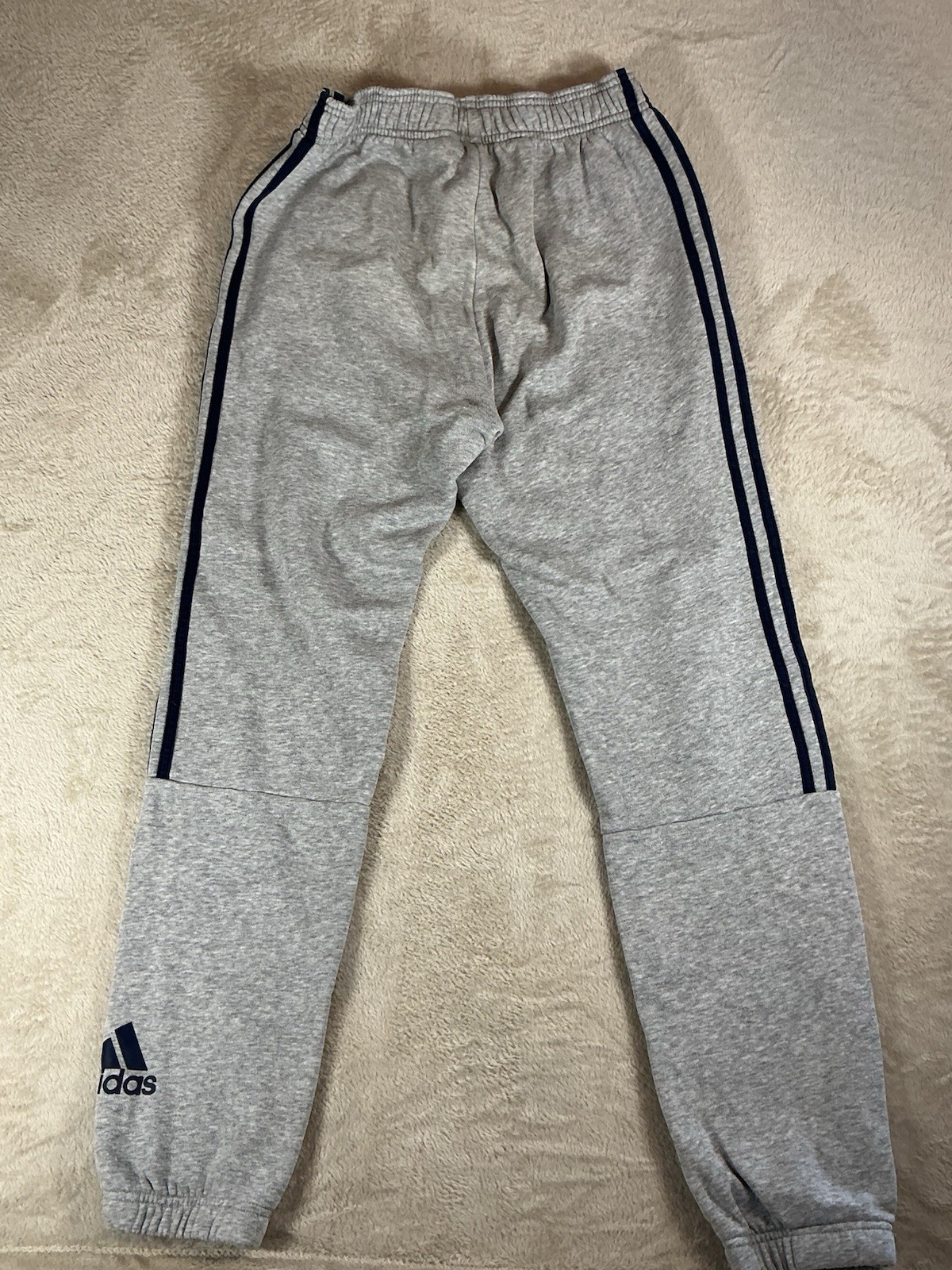 Mens Adidas Gym Sweat Pants Bottoms Grey Size Small Sports Active Wear image 3