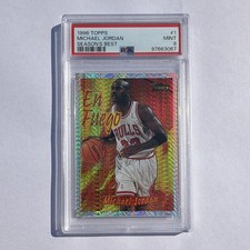 Topps 1996-97 Season’s Best En Fuego Michael Jordan Bulls #1 PSA 9 (97663067)