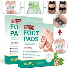 10x-50x Feet Moxibustion Herbal Foot Pads Warmwood Mugwort Detox Sleep Aid Patch