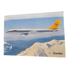 Vintage Condor Airbus A300 B4 Postcard and Luftpost Air Mail Envelope Set