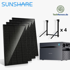 Balkonkraftwerk 800W mit Speicher 2,0kWh für Geländerbalkon Sunshare …