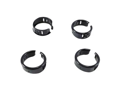 HEYCO 4 Pack 1-1/4"(Panel Hole) 1-3/64" ID Split Locking Black Plastic Grommets 2881-P