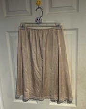 Vintage Warner's Perfect Measure Half Slip Nude Lace Trim Size Medium 23" Length