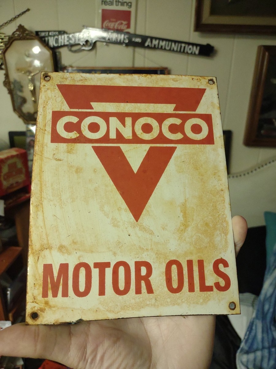 Vintage Rare Conoco Sign - 8