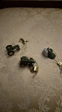 Kurt Adler John Deere Tractor Christmas Tree Ornaments Set of 3
