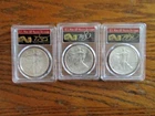 2019, 2020,2021 PCGS MS70 SILVER EAGLE TYPE 1 FIRST STRIKE, 1 OF 1000. CLEVELAND