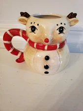 Johanna Parker Transpac Design Reindeer Ceramic Christmas Mug