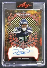 Marketplace image: EARL THOMAS 2026 Leaf Signature Series Auto 1/1 Superfractor Prizm  Seahawks