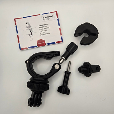 Handlebar Bike Pole Mount Motorcycle Clamp Mount GoPro Hero *Missing One Insert*