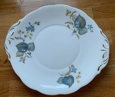 Seltene Vintage Queen Anne Bone China Tasse, Servierteller