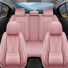 For Toyota Full Set Car Seat Covers Nappa Leather 5-seat Cushion Pad Protector For Toyota Full Set Car Seat Covers Nappa Leather 5-seat Cushion Pad Protector
