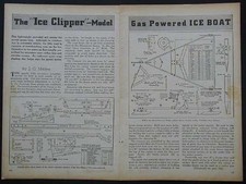 20 Tether Ice Boat Ice Clipper 1942 HowTo bui...