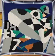 Designer Style 100 Silk 90cm, 35" Square Printed Head Neck Scarf Men Woman