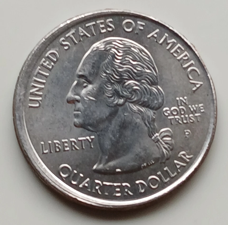 OKLAHOMA 2008 Broad Struck Error Quarter 25C UNCIRCULATED - Image 2 of 2