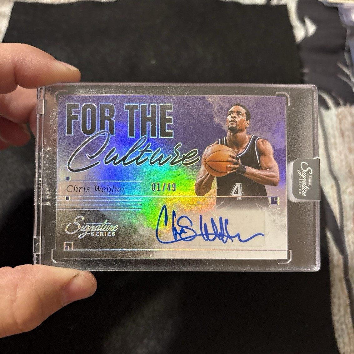 2025-26 Panini Signature Series Chris Webber For the Culture #2 Auto 1/49