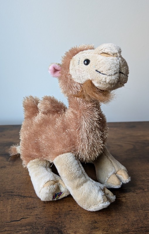Vintage Ganz Webkinz Plush CAMEL HM341 Retired, No Code, Clean, Not Played With