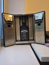 Jack Daniels Double Gold Medal 2012 Limited Edition Box Empty Bottle And Glasses