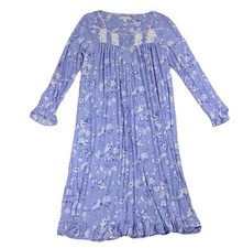 Eileen West Women's Sweater Knit Ballet Long Sleeve Nightgown Sz S Floral Prarie